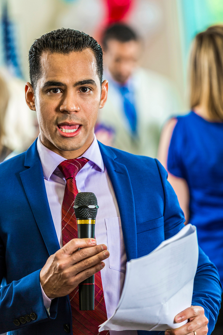 Man reports breaking news